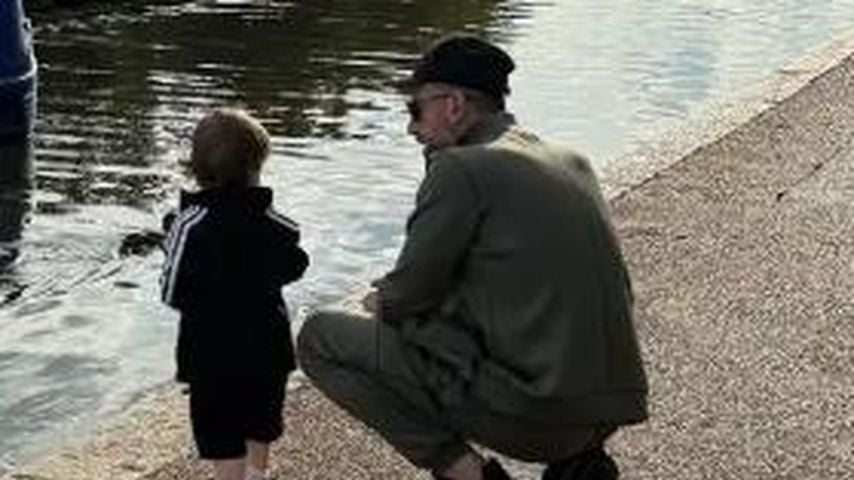 Bader Shammas mit seinem Sohn Luai, Juni 2026