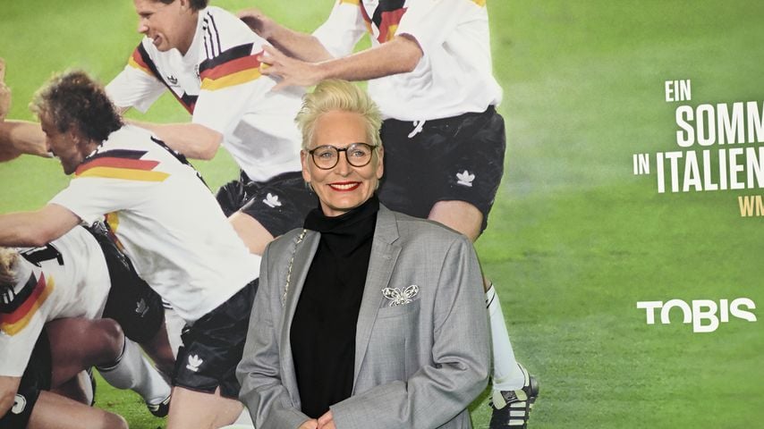 Bärbel Schäfer bei der Premiere von "Ein Sommer in Italien – WM 1990" im Mathäser Filmpalast in München