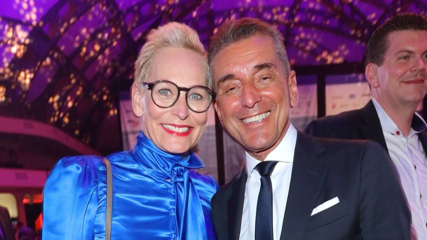 Bärbel Schäfer und Michel Friedman bei den Live Entertainment Awards (LEA) in der Festhalle Frankfurt am Main, April 2018