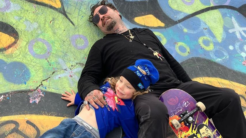 Bam Margera und sein Sohn Phoenix