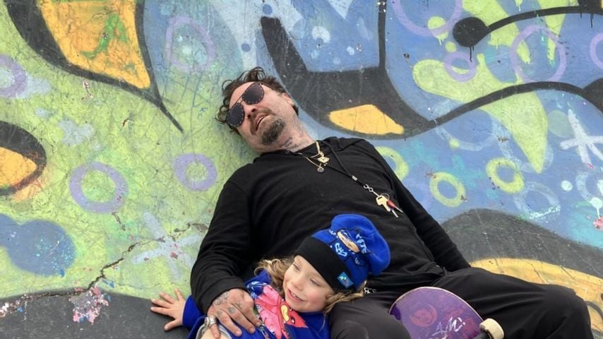 Bam Margera und sein Sohn Phoenix im Januar 2023