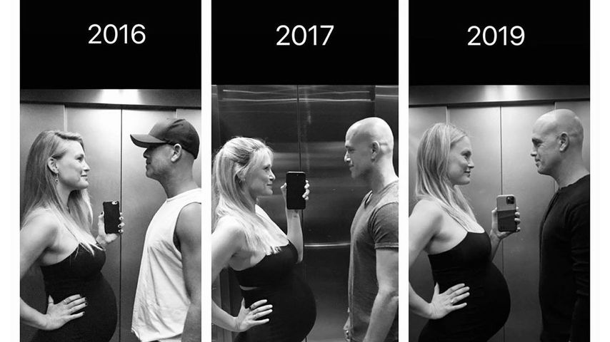 Süßer Throwback: Bar Refaeli teilt identische Schwanger-Pics