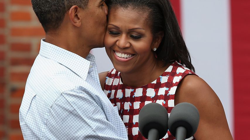 Barack Obama und Michelle Obama im US-Bundesstaat Iowa im August 2012