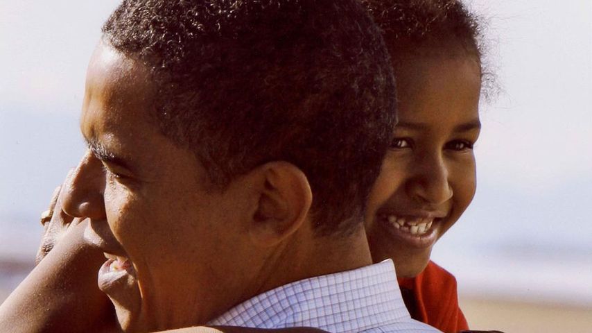 Barack Obama mit seiner Tochter Sasha