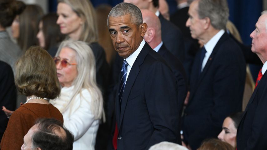 Barack Obama bei Donald Trumps Amtseinführung, Januar 2025