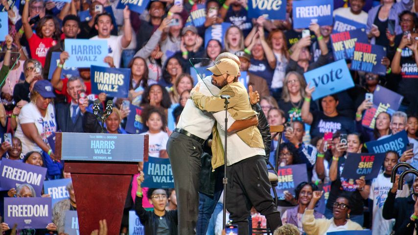 Barack Obama und Eminem im Oktober 2024