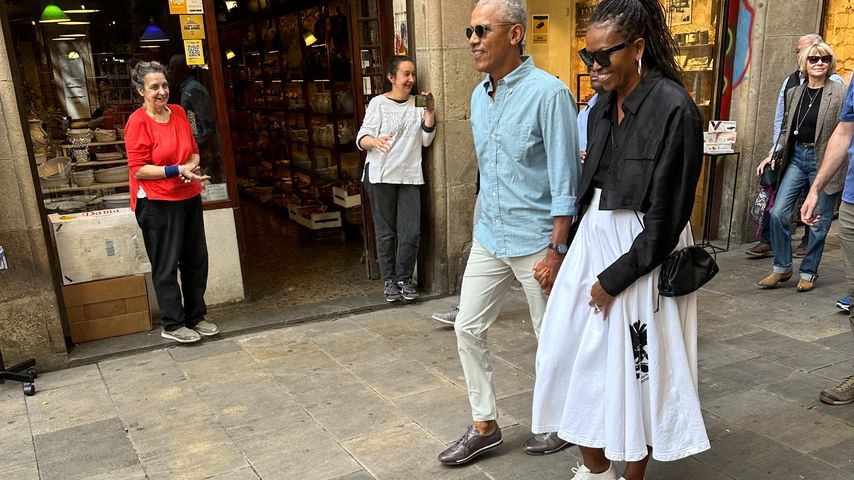 Barack Obama und Michelle Obama in Barcelona 2023