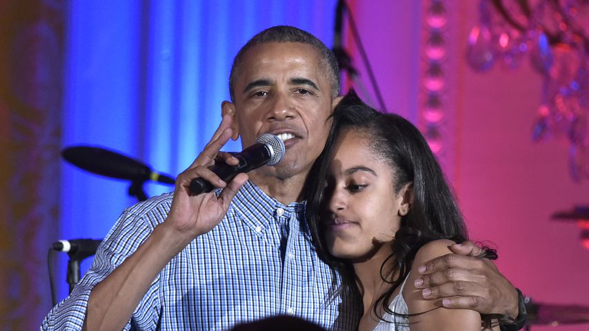 Barack Obama und seine Tochter Malia
