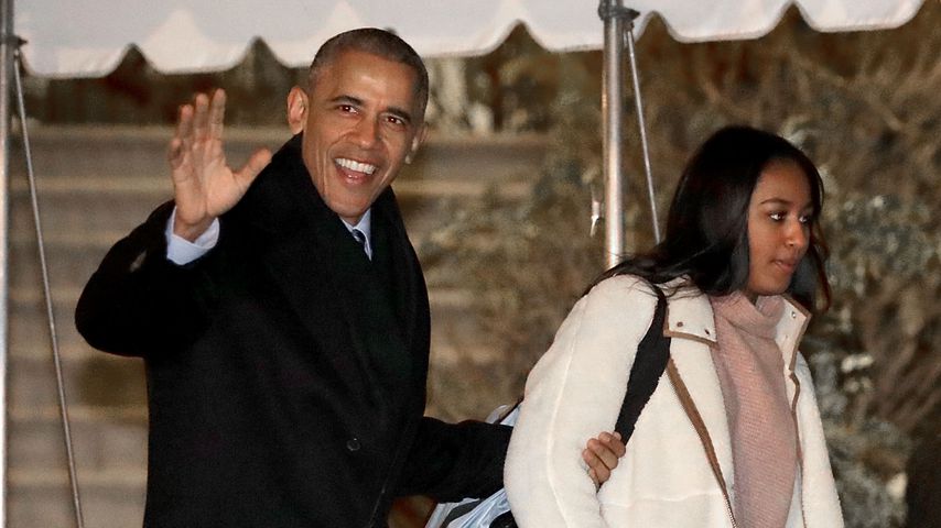 Barack Obama und seine Tochter Sasha