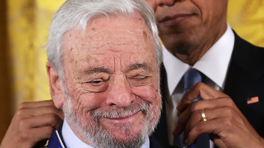Stephen Sondheim und Barack Obama im November 2015 im Weißen Haus