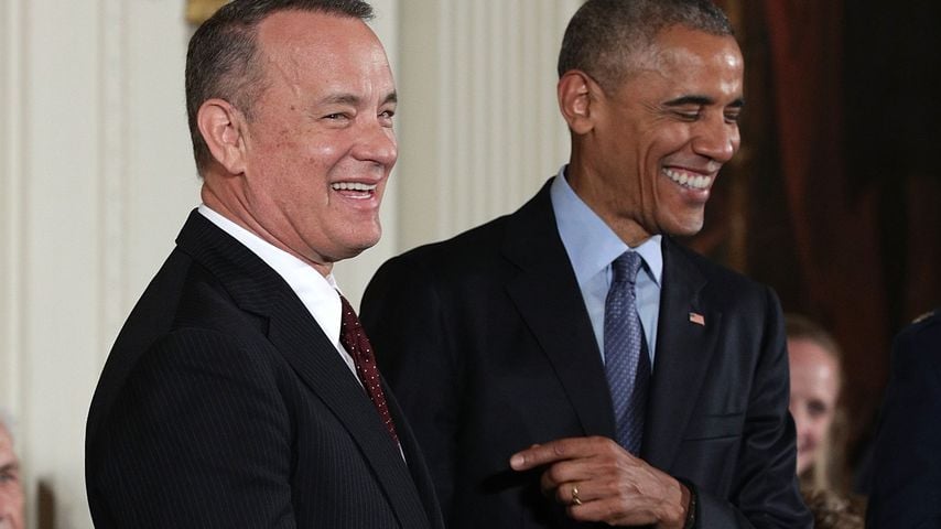 US-Präsident Barack Obama und Tom Hanks