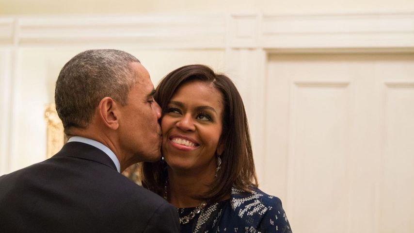 Süßes Foto: Barack und Michelle Obama teilen Weihnachtsgrüße