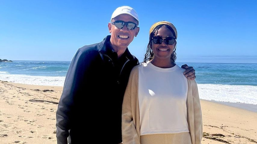 Barack und Michelle Obama am Strand, Oktober 2022