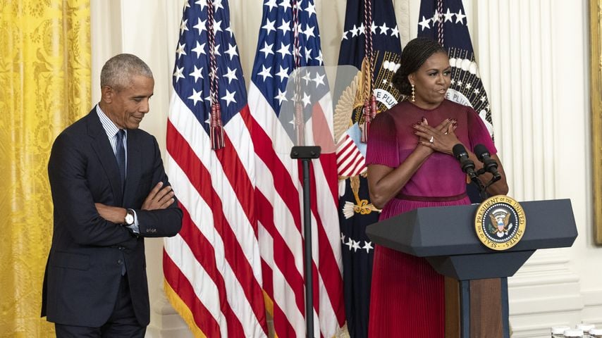 Barack und Michelle Obama im Weißen Haus, September 2022