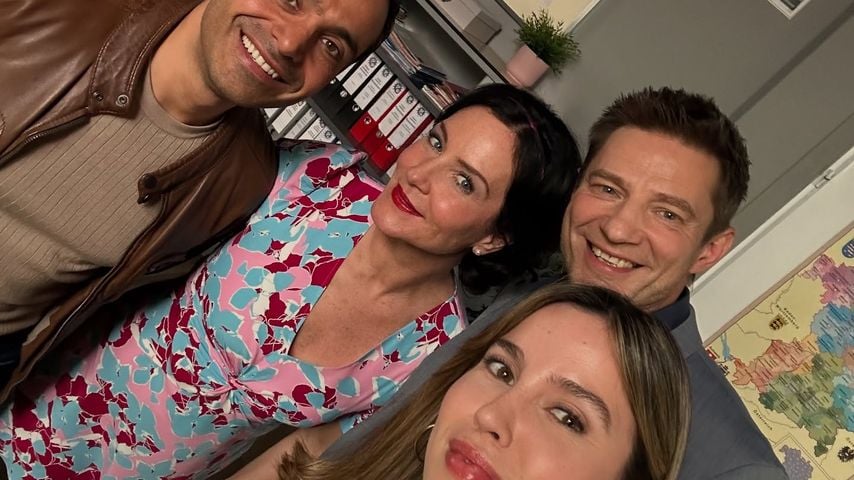 Baran Hêvî, Marisa Burger, Igor Jeftic und Alexandra Fonsatti bei "Die Rosenheim Cops"