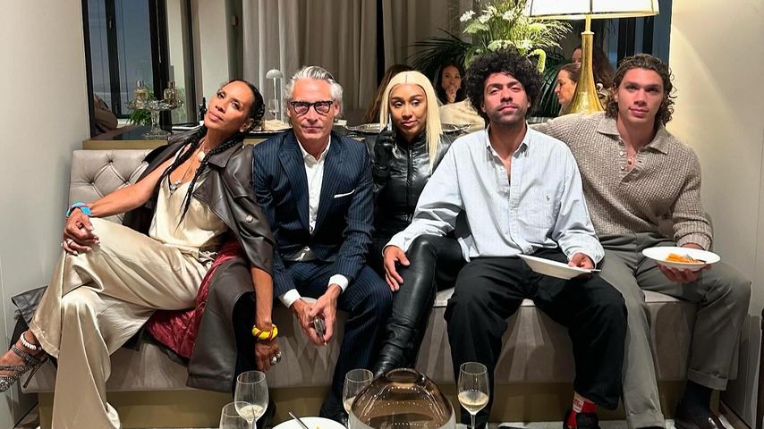 Barbara Becker, Marcello Montini, Brittany Fousheé, Noah und Elias Becker