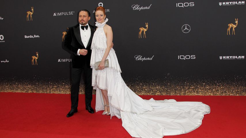 Barbara Meier mit ihrem Ehemann Klemens Hallmann