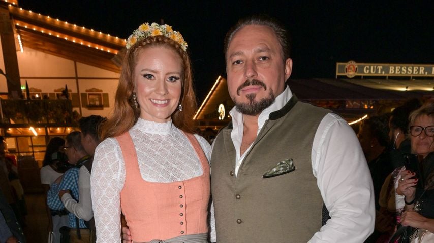 Barbara Meier und Klemens Hallmann auf dem Oktoberfest 2023