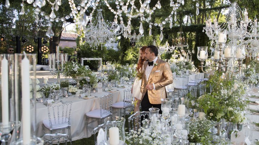Barbara Meier und Klemens Hallmann bei ihrer Hochzeit