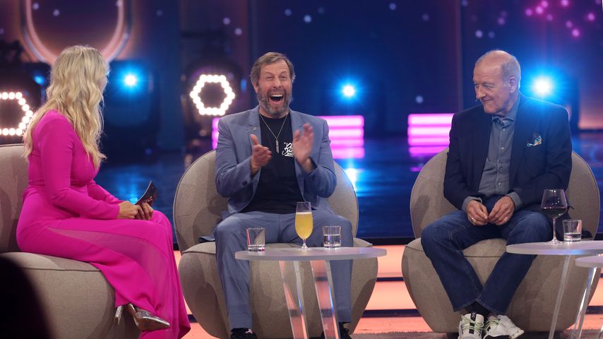 Barbara Schöneberger, Oliver Korittke und Leonard Lansink bei "Verstehen Sie Spaß", 2023