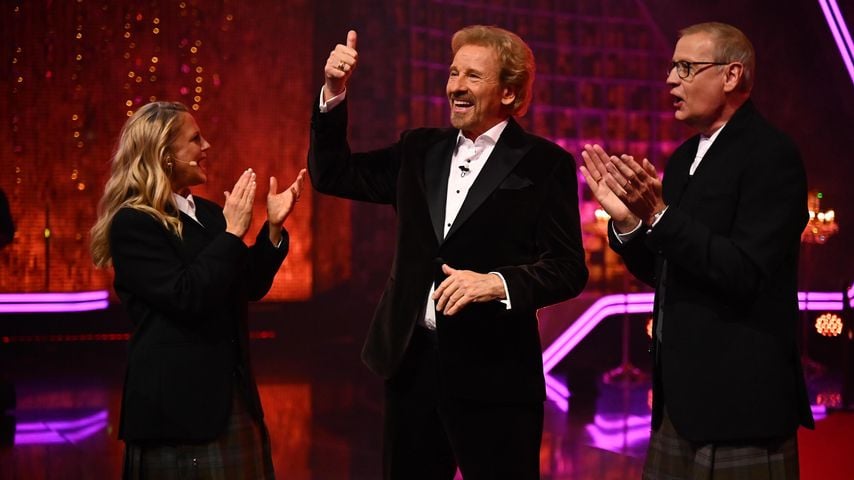 Barbara Schöneberger, Thomas Gottschalk und Günther Jauch bei "Denn sie wissen nicht, was passiert", Dezember 2025