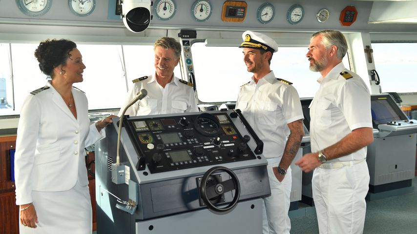 Barbara Wussow, Nick Wilder, Florian Silbereisen und Daniel Morgenroth bei "Das Traumschiff"