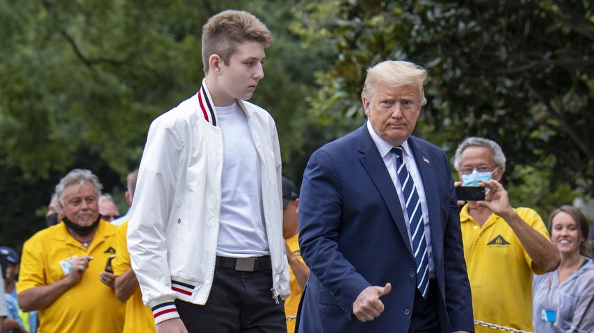 Neues Foto: Barron Trump wächst Papa Donald über den Kopf
