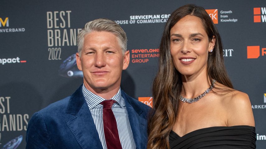 Bastian Schweinsteiger und Ana Ivanovic auf einem Event im April 2022