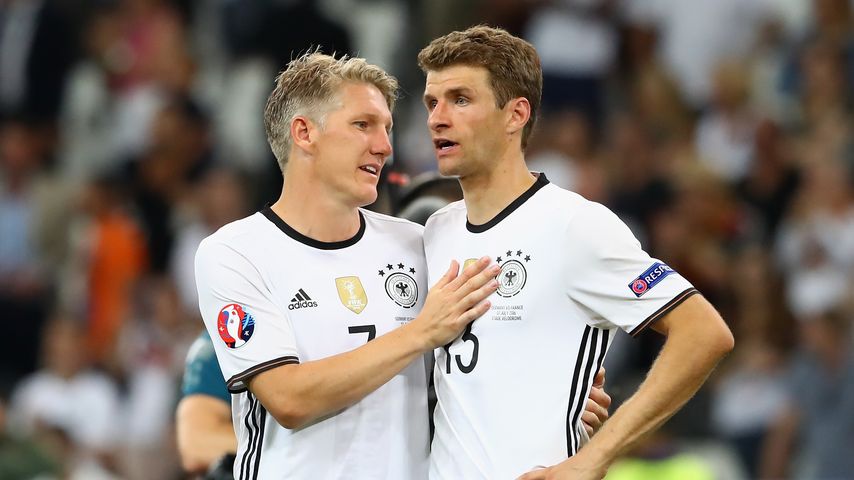 Bastian Schweinsteiger und Thomas Müller, Juli 2016