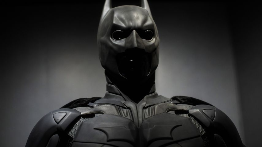 Batman-Kostüm ausgestellt in der O2 Arena in London 2018