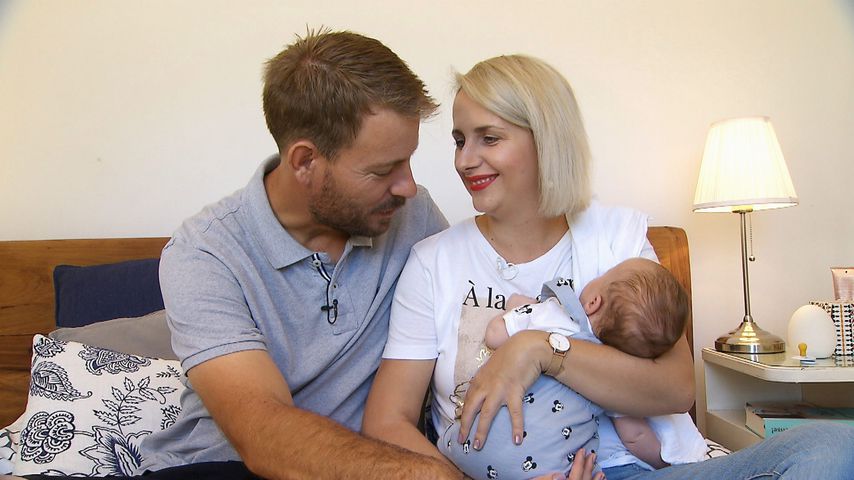 Bauer Gerald, Anna Heiser und ihr Sohn bei "Bauer sucht Frau: Gerald und Anna im Babyglück"