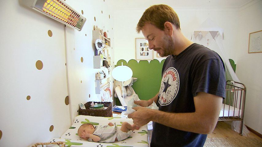 Bauer Gerald mit seinem Sohn Leon