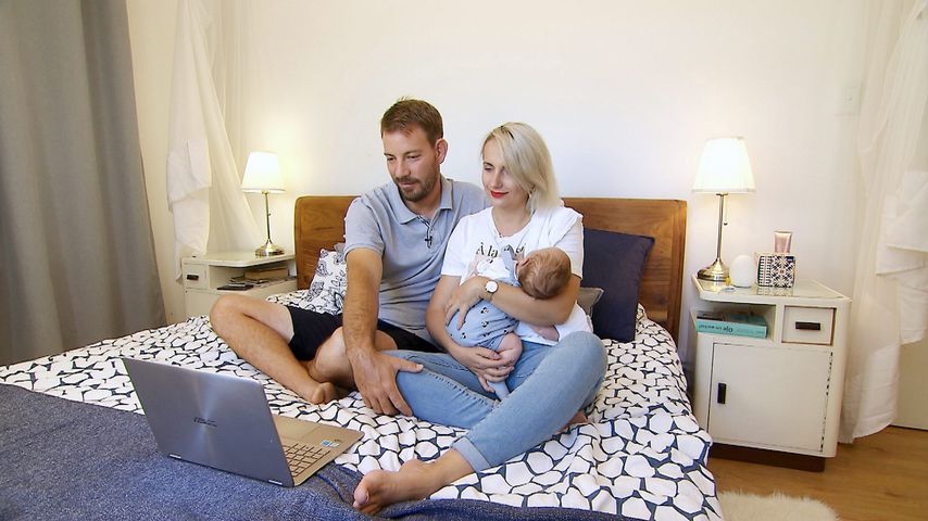 Bauer Gerald mit seiner Frau Anna und ihrem gemeinsamen Sohn Leon