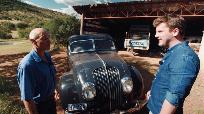 Bauer Gerhard und Bauernreporter Ralf Herrmann