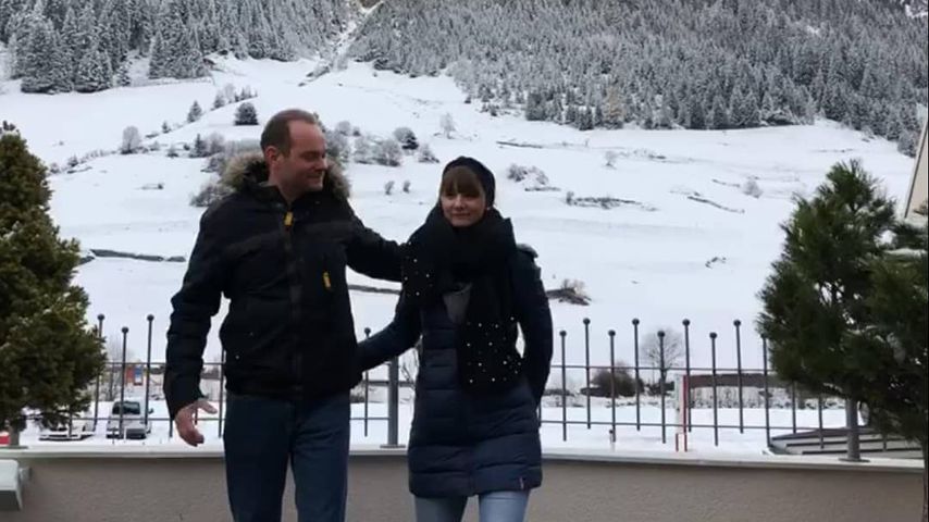 "Bauer sucht Frau"-Hesse Kai und Freundin Lena in Ischgl, Dezember 2019