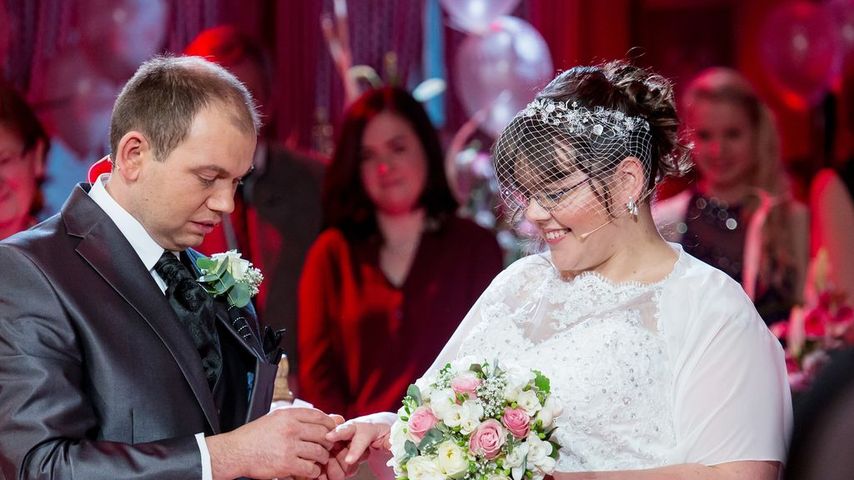 Bauer Martin und Jenny an ihrem Hochzeitstag