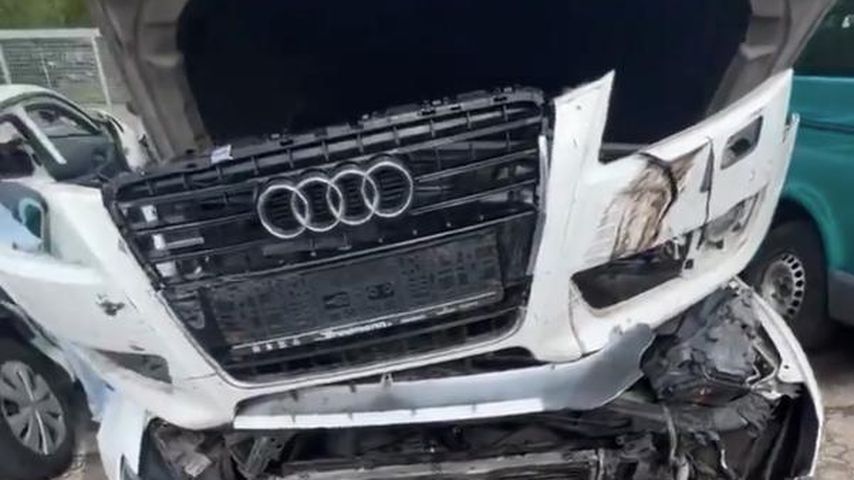 Bauer Patricks Auto nach dem Unfall