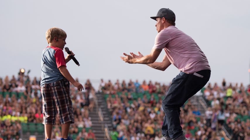 Baylee und Brian Littrell, August 2013