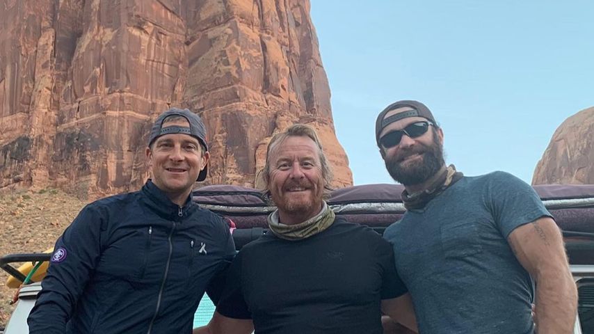 Bear Grylls und seine Kollegen, rechts Joshua Valentine