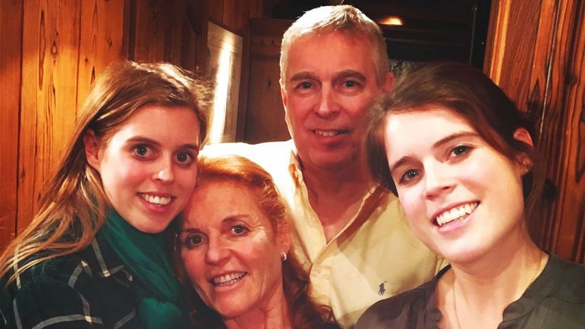 Prinzessin Beatrice, Sarah Ferguson, Prinz Andrew und Prinzessin Eugenie