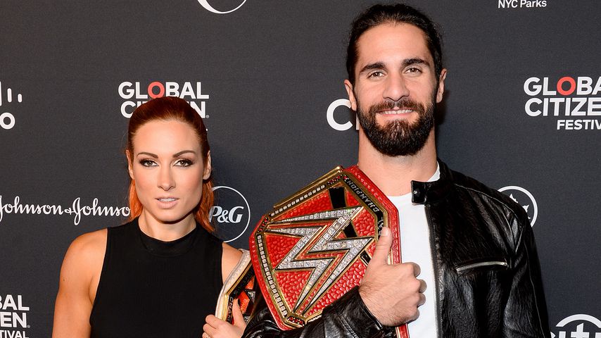 Becky Lynch und Seth Rollins
