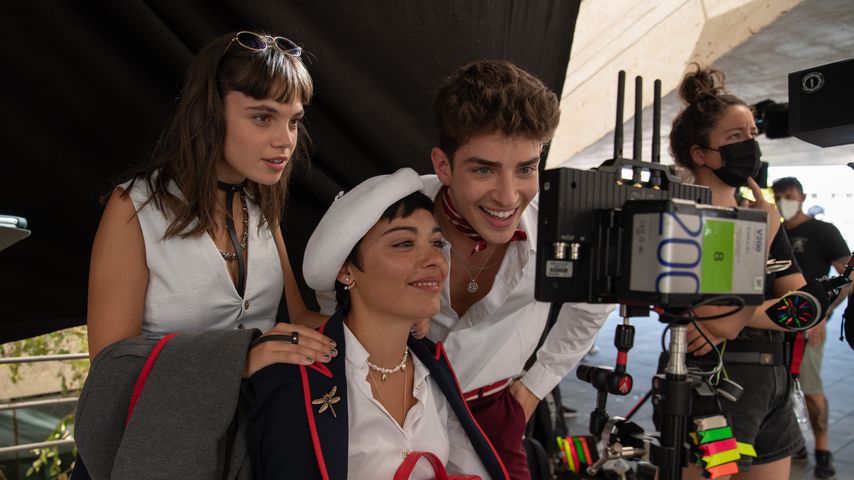 Behind-the-Scenes-Aufnahme von "Élite"