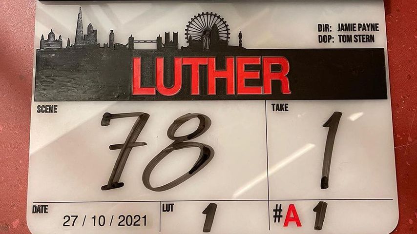 Behind-the-Scenes-Foto vom "Luther"-Set