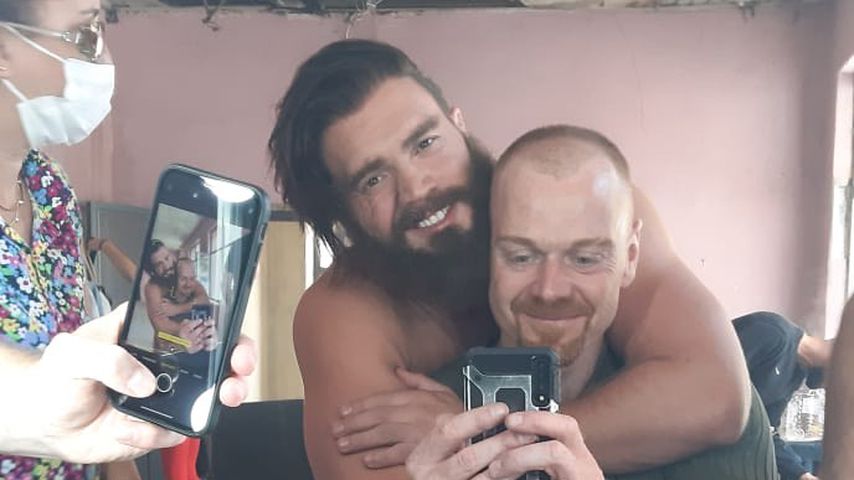 Bela Klentze und Andreas Pape beim Dreh