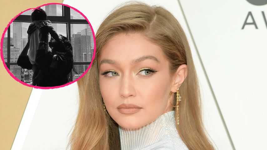 Vor Skyline: Gigi Hadid teilt Foto von Bella mit Baby Khai
