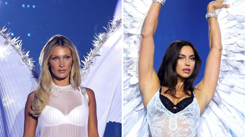 Collage: Bella Hadid und Irina Shayk