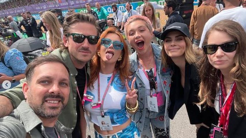 Bella Thorne feiert mit Florence Pugh und Cara Delevingne