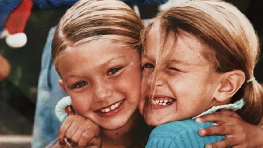 Bella und Gigi Hadid als Kinder