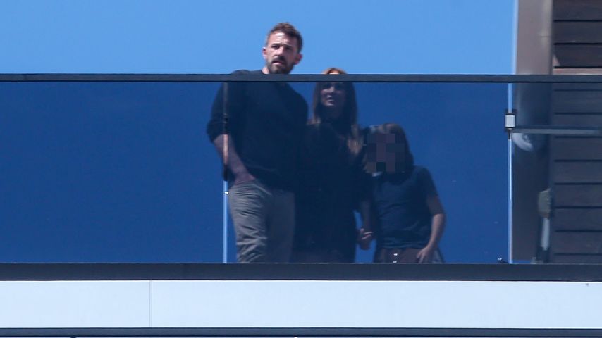 Ben Affleck, Jennifer Lopez und Bens Sohn im April 2022