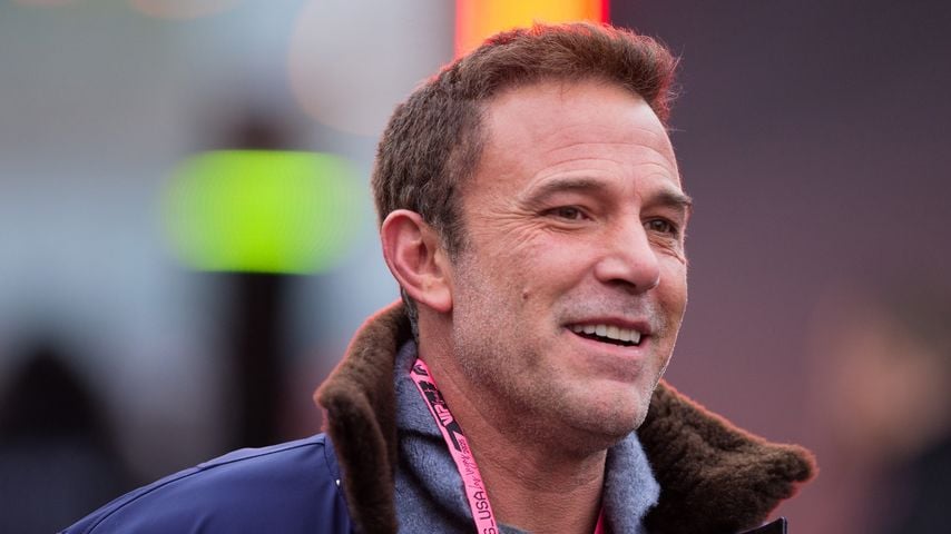 Bei der F1 in Las Vegas: Ben Affleck während des Trainings